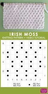 The piece is worked in drops merino extra fine. Irish Moss Stitch Knitting Pattern Irish Moss Stitch Moss Stitch Pattern Moss Stitch