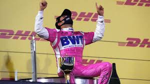 La alegría del checo pérez tras su victoria en el gran premio de azerbaiyán. Historico Checo Perez Gana El Gran Premio De Sakhir