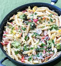 Creamy Pasta Primavera Charlotte Shares Creamy Pasta Primavera Pasta Primavera Recipe Pasta Primavera