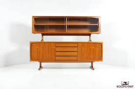 Stunning vintage mid century era hollywood regency style china cabinet. Danish Teak Sideboard With China Cabinet Room Of Art