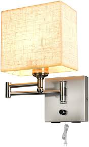Wall mount corbel lamp | architectural salvage. Swing Arm Freely Wall Lamp With 2 Usb Port Plug In Wall Sconce Wall Lamps For