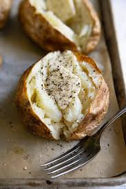 When you oven roast the potatoes at 425 degrees, you are cooking them. Perfect Baked Potato Recipe How To Bake Potatoes The Forked Spoon