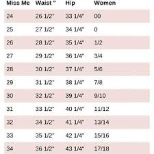 womens miss me jean size chart on poshmark within miss me