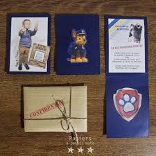 Mission Pat Patrouille Les Invitations Idee Invitation Anniversaire Soiree Patrouille Pattes Pat Patrouille