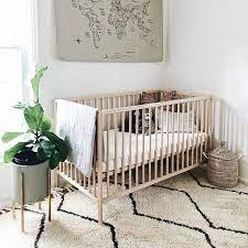 Linen Crib Sheet Parachute Nursery Baby Room Baby Room Decor Modern Gender Neutral Nursery