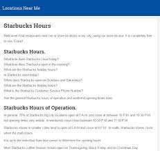 What Time Does Starbucks Close See The General Starbuckshours Of Operation And Weekend Opening Times Here Starbucks Hours Starbucks Starbucks Open
