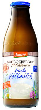 Sie wird nicht homogenisiert, so dass an der oberfläche natürlicher rahm entsteht. Vollmilch Demeter 3 7 Schrozberg Biomarkt Gaismannshof Lieferservice