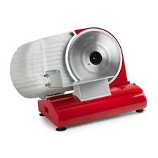 Trancheuse Electrique 200w Design Rouge Coupe Reglable De 1 A 15mm Electrique Pied Mixeur Et Aiguiseur