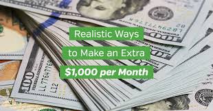 How to make money at 15. 15 Realistic Ways To Make An Extra 1 000 Per Month Vital Dollar