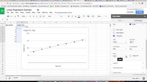 Linear Regression On Google Sheets