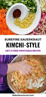 Kimchi Style Sauerkraut Recipe A Spicy Depth Of Flavor Recipe In 2020 Sauerkraut Recipes Recipes Sauerkraut