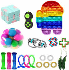 Entre e conheça as nossas incriveis ofertas. Buy Stress Relief Fidget Toy Pack Sensory Fidget Toys Pack With Push Pop Bubble Simple Dimple Decompression Fidget Toys Set With Infinite Cube Fidget Toy Gifts That Easy To Carry For Kids Online In