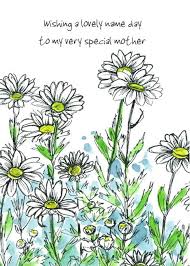 Happy Name Day Mom White Daisy Flower Drawing Custom Card Ad Affiliate Mom White Happy Day Happy Name Day Daisy Flower Drawing Flower Drawing