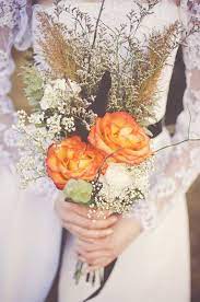Gorgeous Fall Themed Bridal Bouquet Bohemian Wedding Bouquet