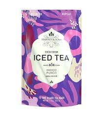 Indigo Punch Fresh Brew Iced Tea Harney Sons Fine Teas Iced Tea Tea Blends Dried Raspberries