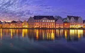 Maybe you would like to learn more about one of these? Wallpaper Landshut Bayern Germany Promenade River Buildings Night 1920x1200 Hd Picture Image