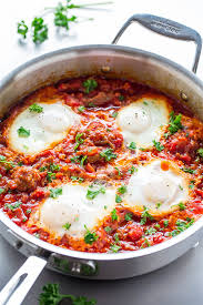 Maybe you would like to learn more about one of these? Shakshuka With Italian Sausage Eggs In Hell Averie Cooks