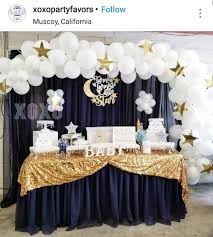 Twinkle Twinkle Little Star Dessert Table And Decor Babyshower Moon Baby Shower Star Baby Shower Theme Star Baby Showers