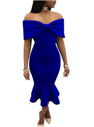 Black And Blue Outfits For Women Women S Off Shoulder Red Royal Blue Dress Summer Cocktail Party Bodycon Solid Colored Strapless S M Slim Ruffle 2020 Us 31 08 Bodycon Dress Parties Ruffle Bodycon Dress Elegant Party Dresses