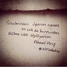 Ve sen daha demincek, yıllar da geçse demincek, bıçkılanmış dal gibi ayrı düştüğüm, ömrümün sebebi, ustam, sevgilim, yaran derine gitmiş, fitil tutmaz, bilirim. Gozlerinden Operim Canim En Cok Da Burnundan Gulme Ciddi Soyluyorum Ahmed Arif Hoslanma Sozleri Ilahm Veren Alintilar Ilham Veren Alintilar