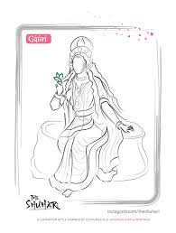 Free cliparts that you can download to you computer and use in your designs. 20 Hindu Gods And Goddesses Illustrations In Sumi E On Behance