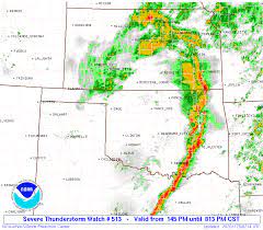 Click for watch status reports. Storm Prediction Center Severe Thunderstorm Watch 513