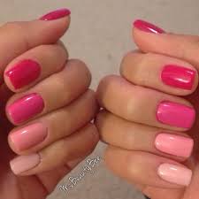 Gelish Swatches Only Pink Ombre Nails Dark Pink Nails Light Pink Nails