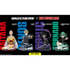 {either a read one punch man and others japanese comics and korean manhwa or chinese manhua on mangaeffect in action manga genre. Giay Thá»ƒ Thao One Punch Man Genos Skechers Footwear Men Danh Cho Nam 666166 Nvbk Shopee Viá»‡t Nam