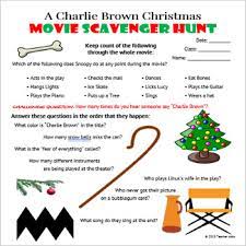 Plus, they tend to lighten the mood and make people smile. Printable Scavenger Hunt Activity For A Charlie Brown Christmas Movie