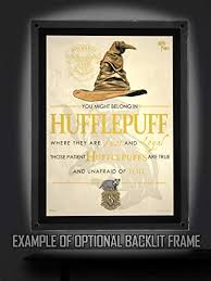 You might belong in hufflepuff, where they are just and loyal, those patient hufflepuffs are true, and unafraid of toil.. Mightyprint Harry Potter Sorting Hat Hufflepuff Wall Art Decor Next Generation Premium Print Featuring Hogwarts House Quote Poem Pricepulse