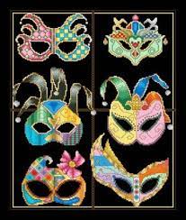 170 width x 225 height design size: Festive Masks Drachen Kreuzstich Kreuzstich Sticken