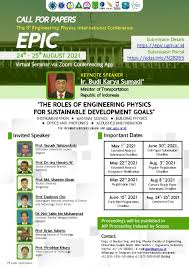 Conference sessions, roundtables and trainings will. The 3rd Engineering Physics International Conference Epic The 6th International Energy Conference Astechnova Departemen Teknik Fisika