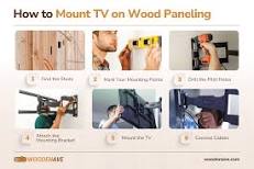Mounting TV on Wood Paneling | DIY TV Wall Mount on Wood Panel