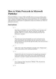 Postcard printing from the ups store. How To Make Postcards In Microsoft Publisher