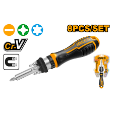 Screwdriver Set 8 Pcs Ratchet Ingco in Pakistan – Pakistan Power Tool