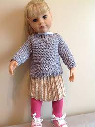 Free nanny knit beanie pattern. Ravelry Jumper And Skirt For 18 Doll Pattern By Knitting Nanny Mo