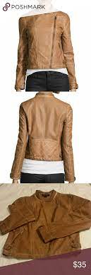 Bagatelle Faux Leather Large Saddle Brown Brown Faux Leather Jacket Clothes Design Faux Leather Jackets