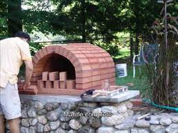 Make a 4′ by 4′ insulating base with the cement pavers on top of your platform. Brick Pizza Oven Youtube