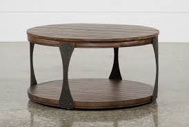 Weathered white medium round wood coffee table with pedestal base. Blanton Round Coffee Table Coffee Table With Wheels Metal Coffee Table Round Wood Coffee Table