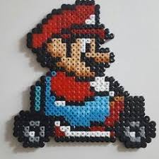 Mario Kart Jeu Retro En Perles A Repasser Perle Hama Mario Jeux Retro Perle A Repasser Modeles