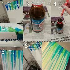 Easy Art On A Canvas Using Surgical Spirit Rubbing Alcohol And Sharpies Sharpie Canvas Art Sharpie Canvas Sharpie Crafts