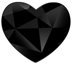 Black And White Gemstone Tattoo Black Gem Heart Png Clipart The Best Png Clipart Black Gems Gem Tattoo Black Tattoos