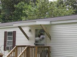 Awnings For Mobile Homes Custom Built Decks Mobile Home Porch Door Awnings Mobile Home Doors