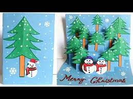 Less material required but the fantastic card is ready to make others happy. Diy 3d Christmas Pop Up Card How To Make Christmas Greeting Card Easy Christmas Pop Up Diy Christmas Cards Pop Up Pop Up Christmas Cards Diy Christmas Cards