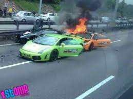 Valley family grieves mom of 3 killed while trying to save crash victim. Photos Three Flaming Lamborghinis On The North South Expressway