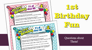 Then as guests arrive, you can hand out those same questions to them. First Birthday Quiz Baby S 1st Birthday Game