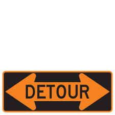 Detour Sign (MUTCD) | Detour Traffic & Road Arrow Sign for Sale