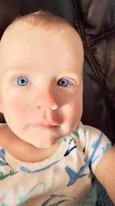 Just a little piece of Heaven… look at these beautiful baby blues. He has  his daddy’s eyes. 🥰