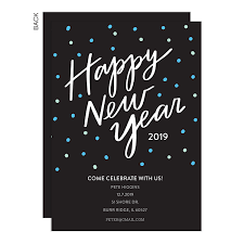 Happy New Year Party Invite Personalized Holiday Card Party Invitations Custom Party Invitations