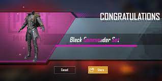 Pubg Mobile Black Commander Set